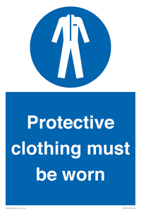 Protective clothing must be worn